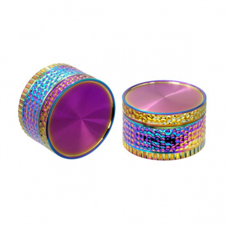 Aluminium Grinder 4-teilig Regenbogen