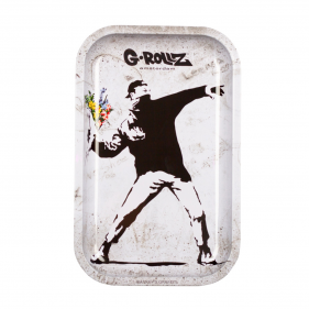 Banksy's Flower Thrower Alt Tablett Rolling Tray M