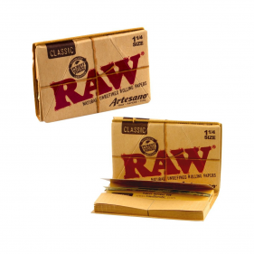 RAW Artesano 1 1/4 Size Rolling Papers + Tips