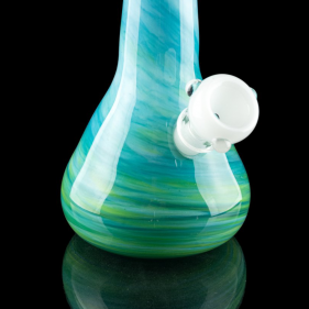 Noble Glass Medium Softglas Beakerbong Blau-Grün